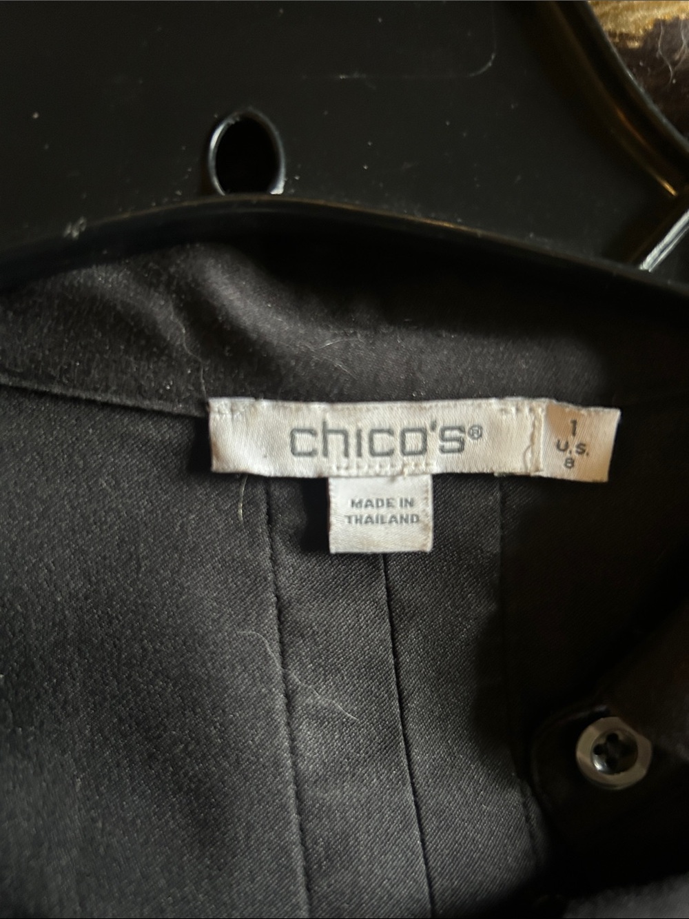 Chico's Black Button-Down Women's Shirt